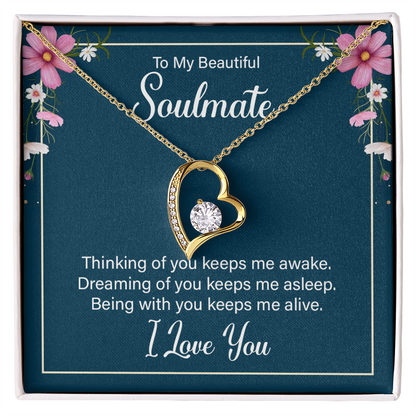 To My Wife / Soulmate, Heart Shaped Presents for Her, Valentines Day Birthday Present for Her GF Wife - Gift Junction 