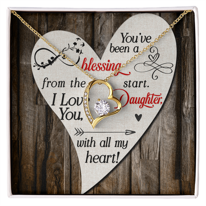 Forever Love Necklace, To my Beautiful Daughter - Gift Junction 