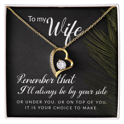 To My Girl Heart Shaped Necklace, I Love You Presents for Her, Valentines Day Birthday Present for Her GF Wife - Gift Junction 