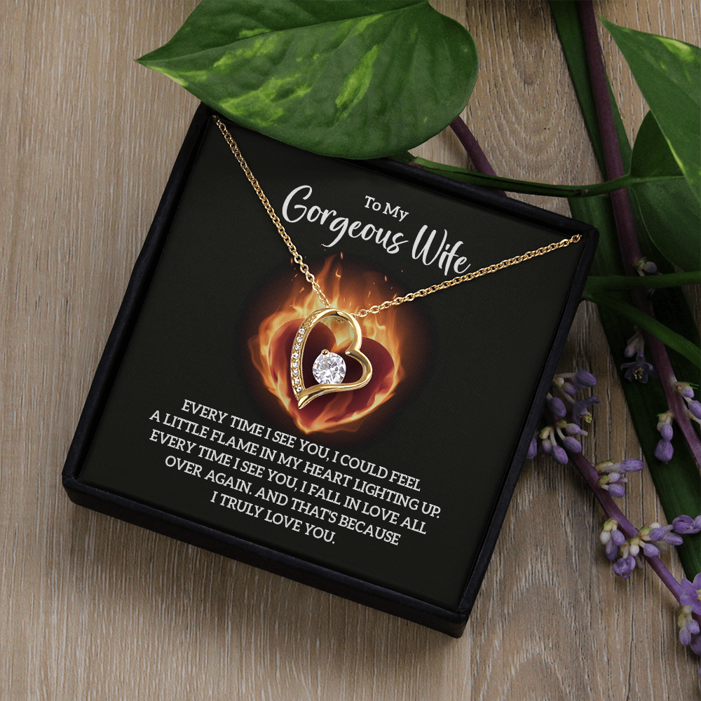 Valentine's Day Gift for Wife, Heart Necklace - Gift Junction 