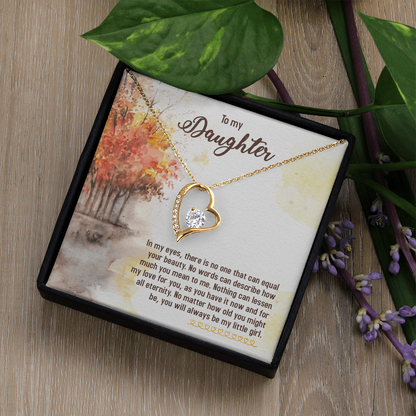To my Daughter, Gift for Daughter Heart Pendant Sentimental Gift for Her Cherished Keepsake from Mum or Dad Daughter's Birthday Christmas Present for Her - Gift Junction 
