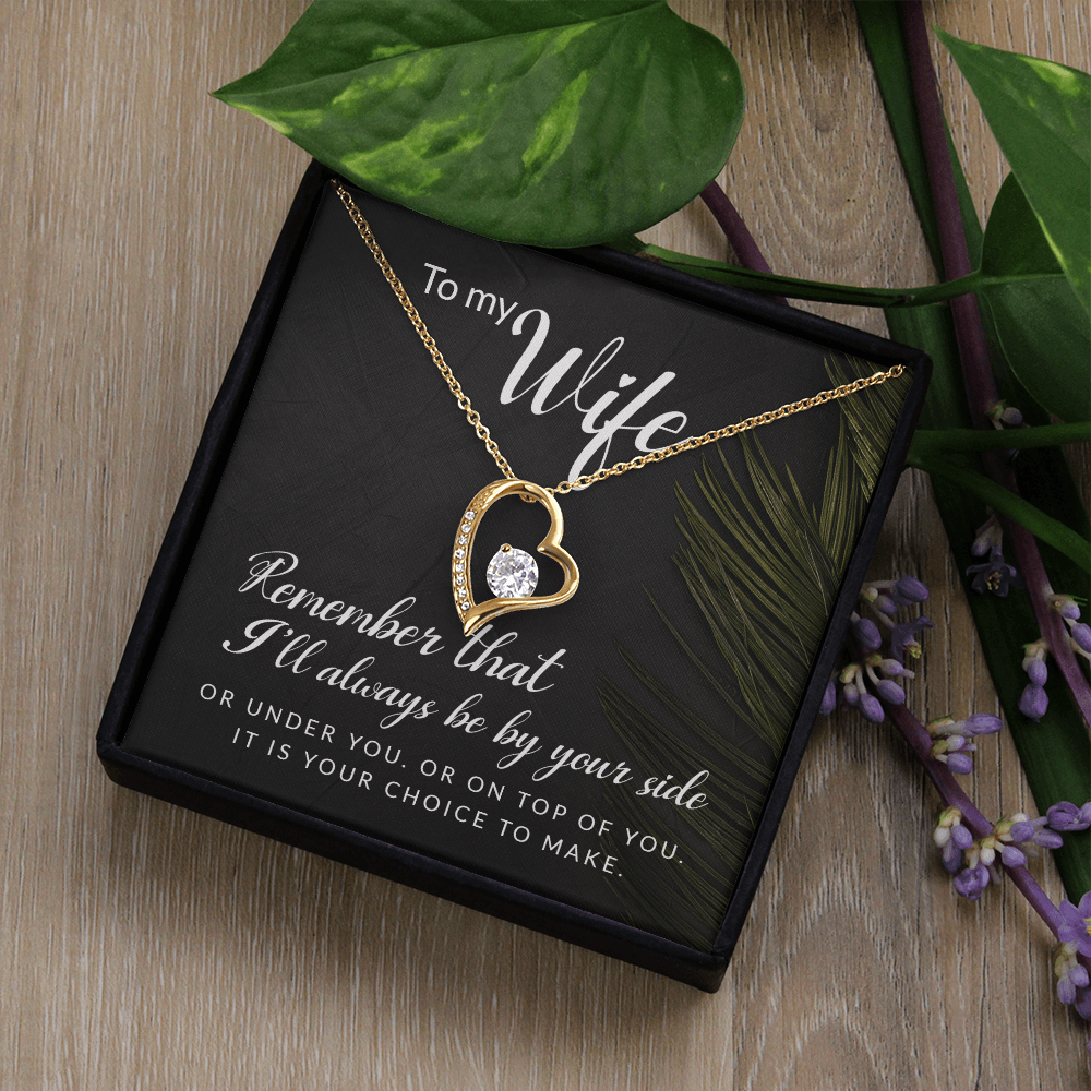 To My Girl Heart Shaped Necklace, I Love You Presents for Her, Valentines Day Birthday Present for Her GF Wife - Gift Junction 