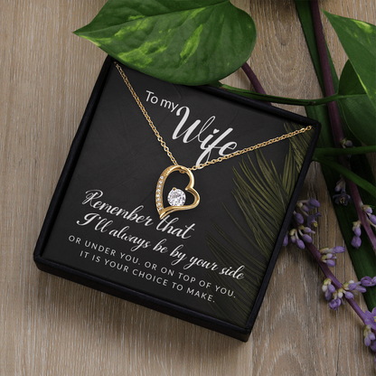 To My Girl Heart Shaped Necklace, I Love You Presents for Her, Valentines Day Birthday Present for Her GF Wife - Gift Junction 