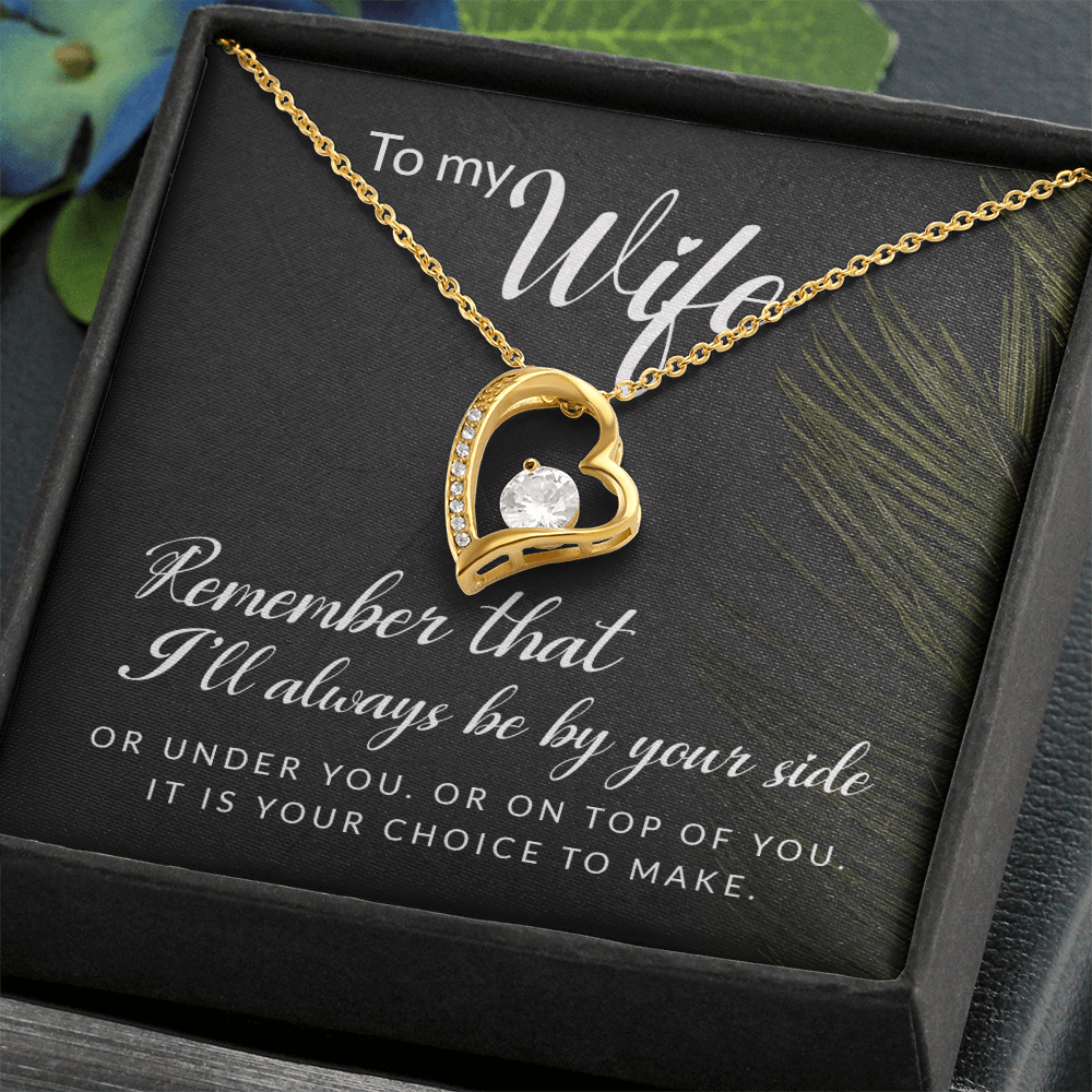 To My Girl Heart Shaped Necklace, I Love You Presents for Her, Valentines Day Birthday Present for Her GF Wife - Gift Junction 
