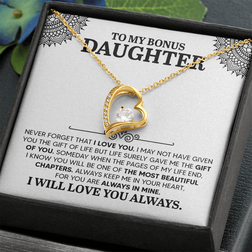 To my Daughter, Personalised Gift, Engraved Heart Necklace, Any Text, Necklace, Gift for Her, Birthday, Anniversary , Valentine's Day - Gift Junction 