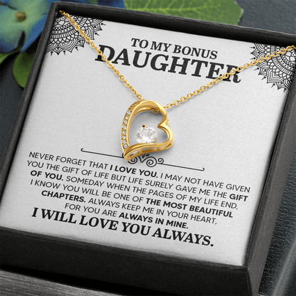 To my Daughter, Personalised Gift, Engraved Heart Necklace, Any Text, Necklace, Gift for Her, Birthday, Anniversary , Valentine's Day - Gift Junction 