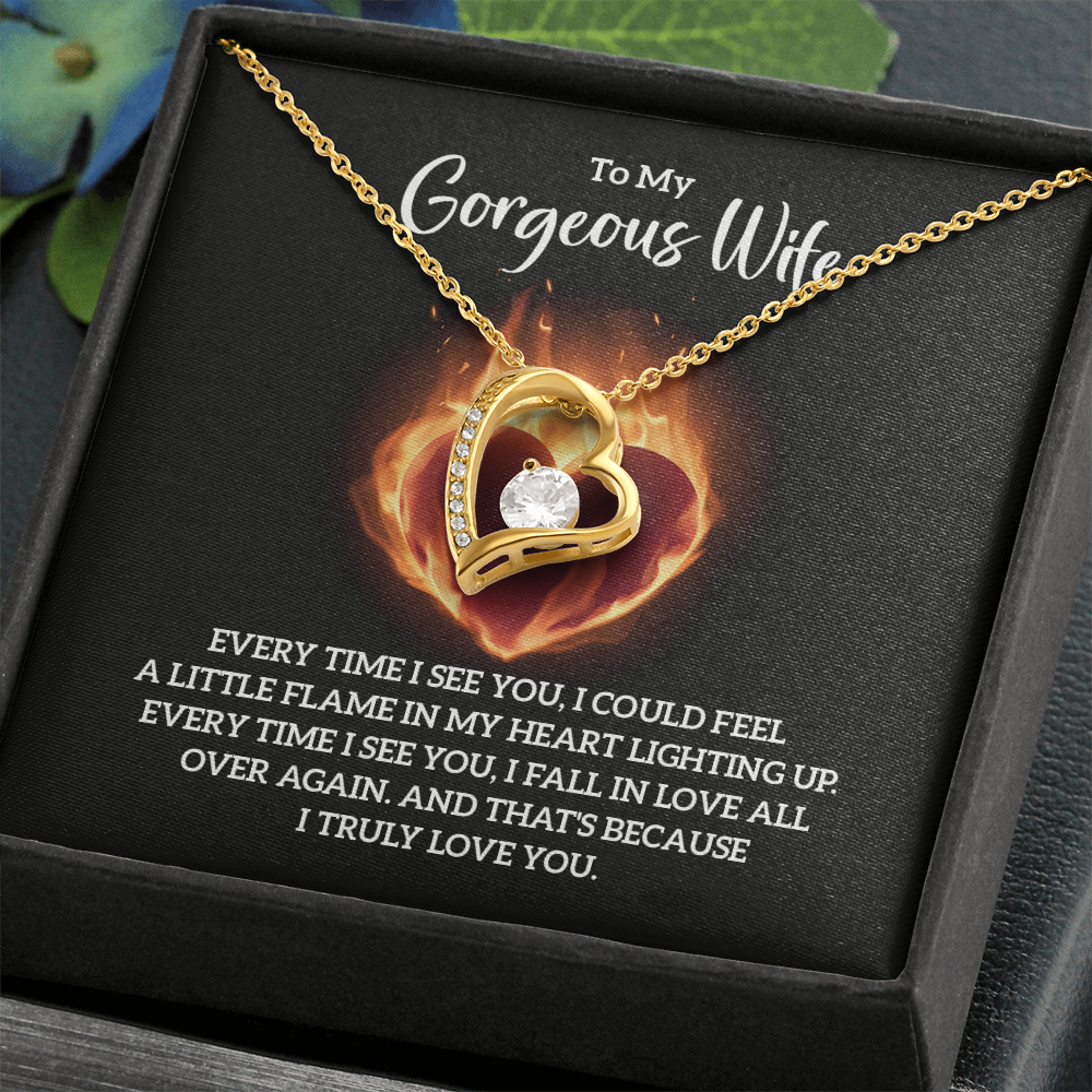 Valentine's Day Gift for Wife, Heart Necklace - Gift Junction 