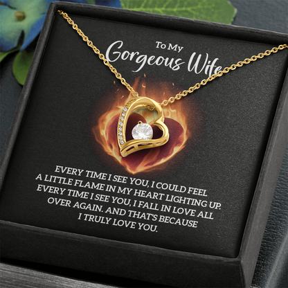Valentine's Day Gift for Wife, Heart Necklace - Gift Junction 