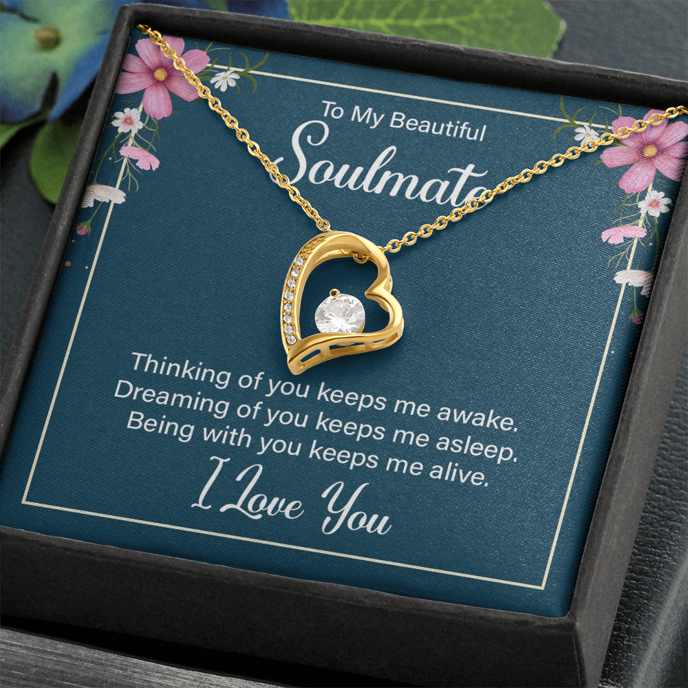 To My Wife / Soulmate, Heart Shaped Presents for Her, Valentines Day Birthday Present for Her GF Wife - Gift Junction 