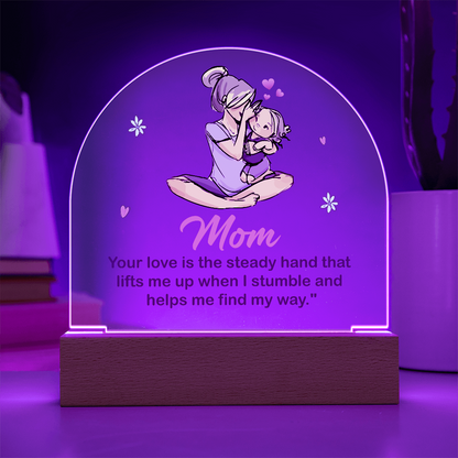 To my Mom, Best Acrylic Dome Plaque with heartfelt message on Mother's Day