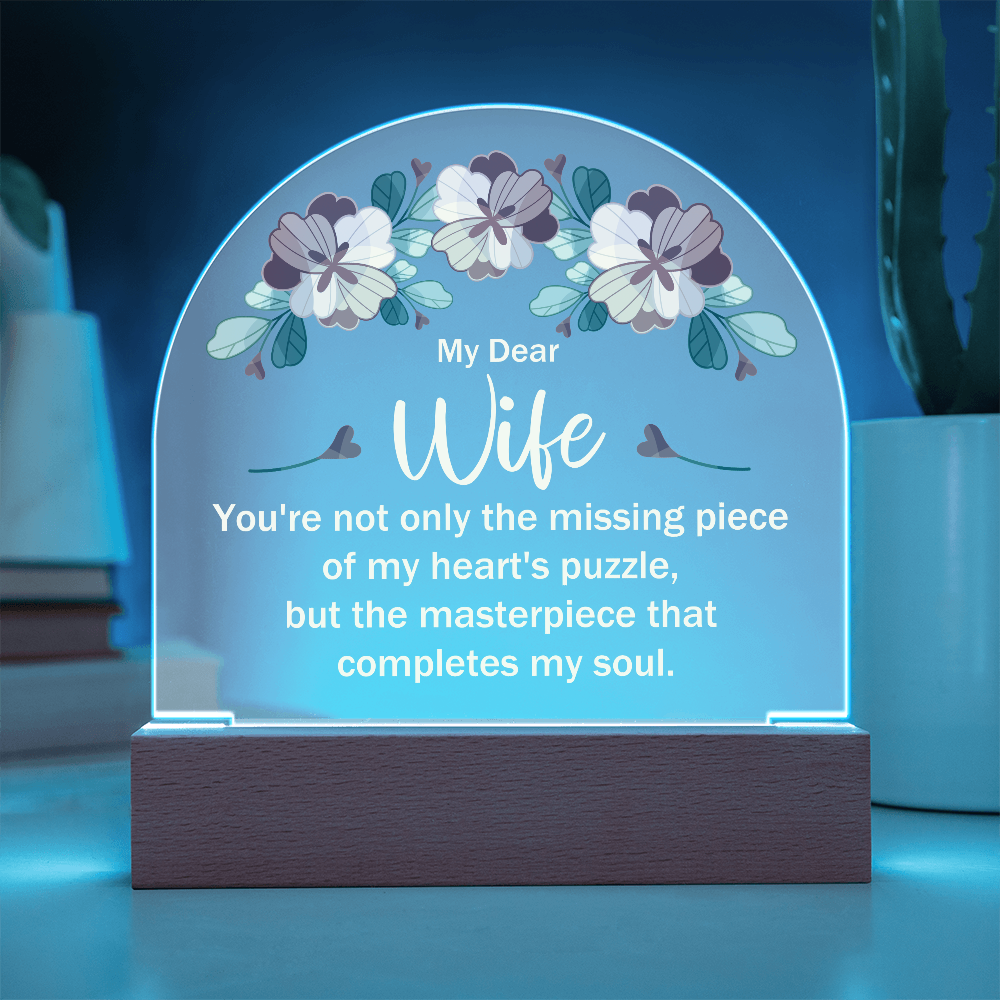 Unique Dome Gift To my Beautiful Wife - Gift Junction 