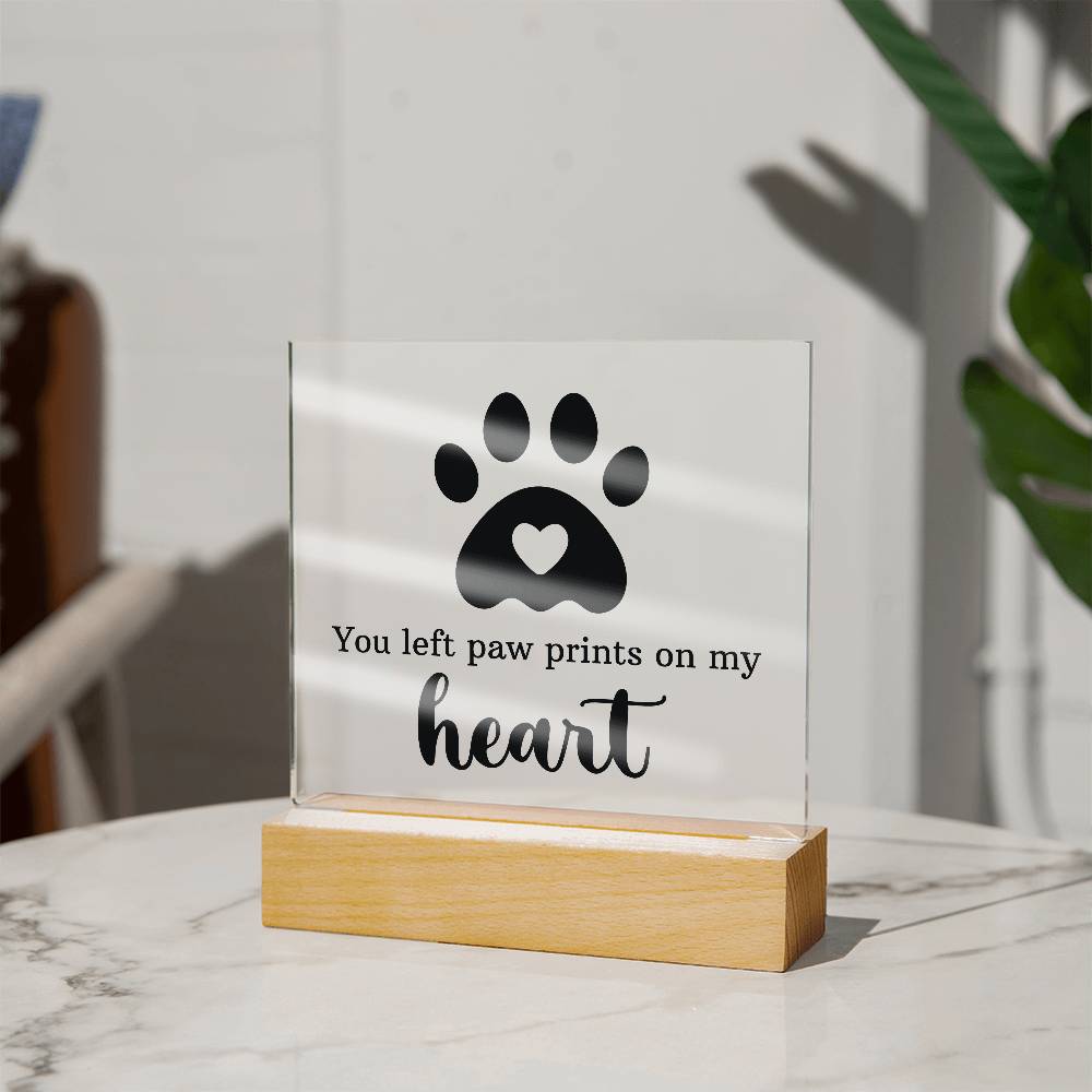 Keepsake Acrylic Bundle - You Left Pawprints In My Heart - Gift Junction 