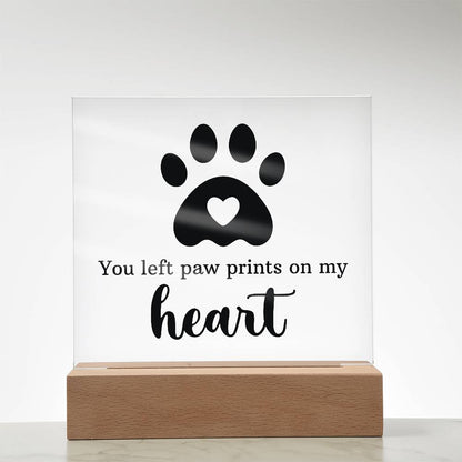 Keepsake Acrylic Bundle - You Left Pawprints In My Heart - Gift Junction 
