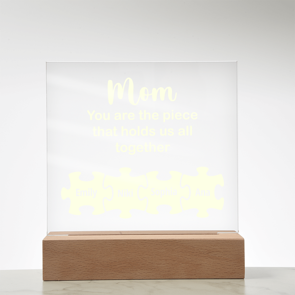 To my Mom, Customised Acrylic Plaque, Gift on Mother's Day, Valentine's Day