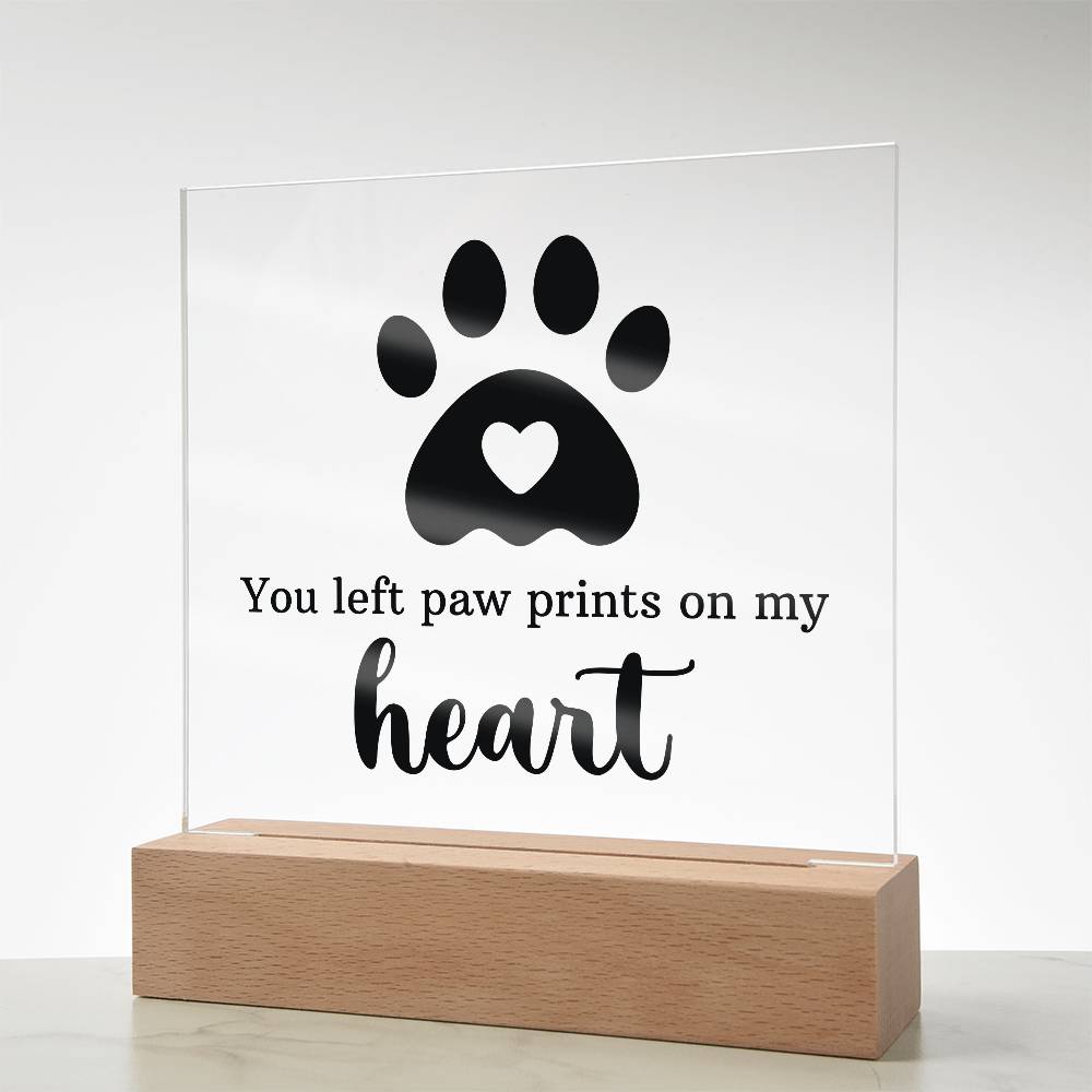 Keepsake Acrylic Bundle - You Left Pawprints In My Heart - Gift Junction 