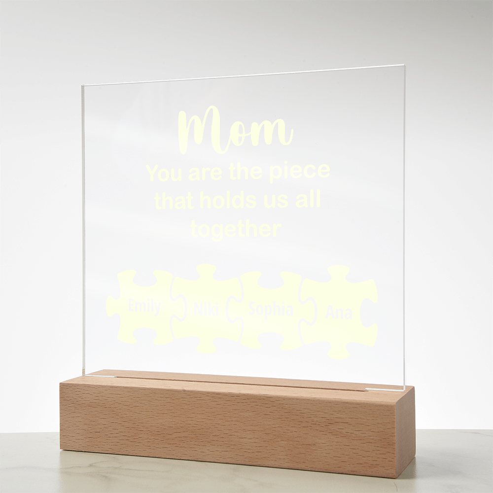 To my Mom, Customised Acrylic Plaque, Gift on Mother's Day, Valentine's Day