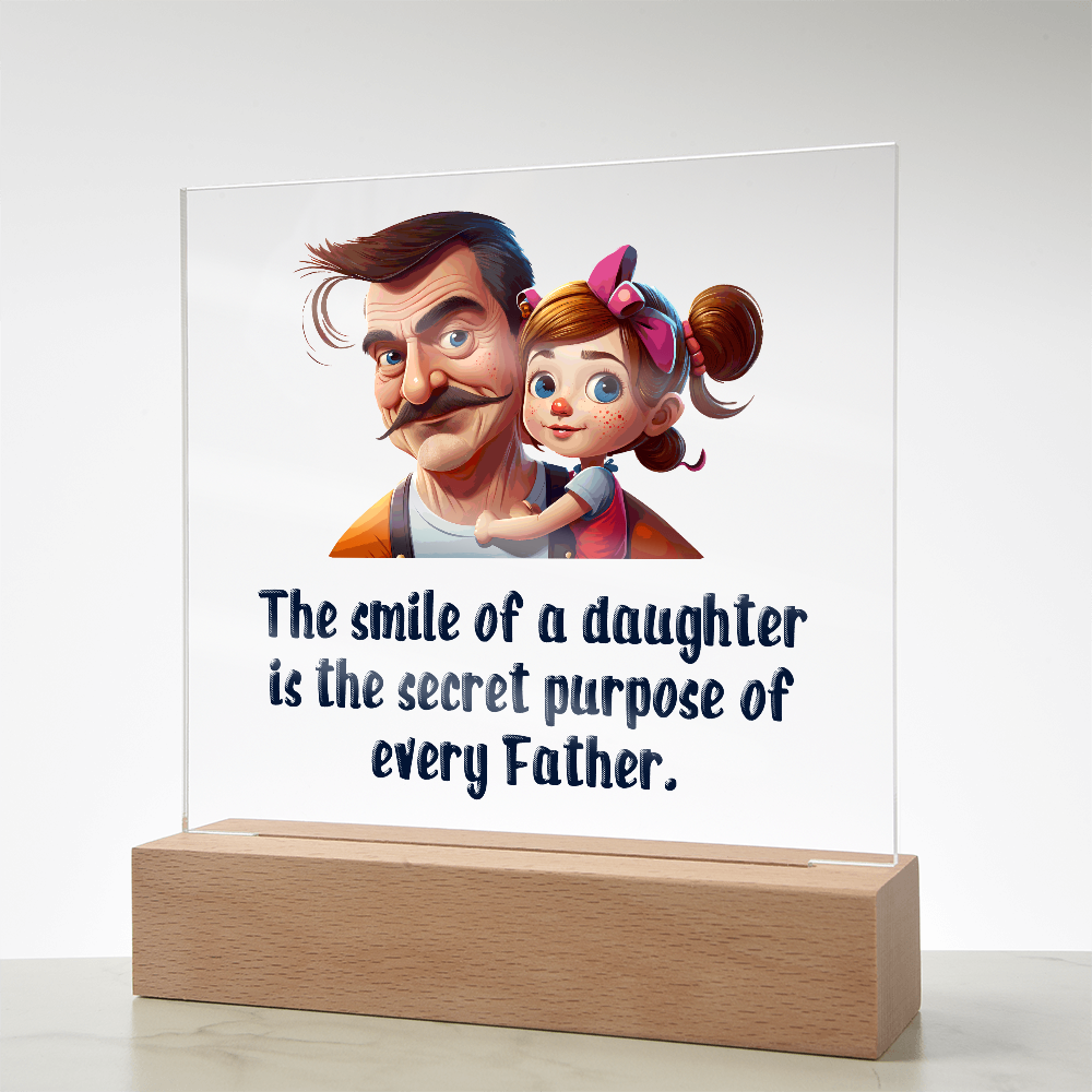 To my Daughter, Beautiful Customised Acrylic Plaque Gift printed, from DAD - Gift Junction 