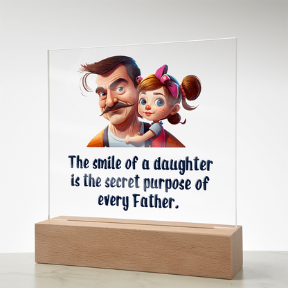 To my Daughter, Beautiful Customised Acrylic Plaque Gift printed, from DAD - Gift Junction 