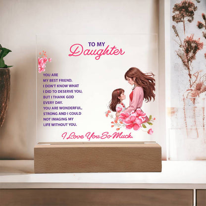 Keepsake Acrylic Bundle -To my daughter - YOU ARE MY BEST FRIEND -  Gift Junction