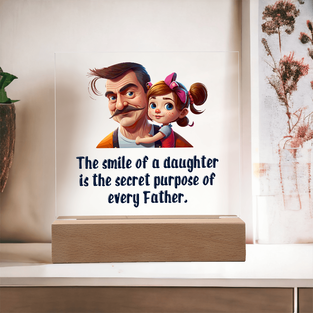 To my Daughter, Beautiful Customised Acrylic Plaque Gift printed, from DAD - Gift Junction 