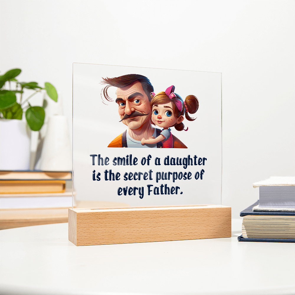 To my Daughter, Beautiful Customised Acrylic Plaque Gift printed, from DAD - Gift Junction 