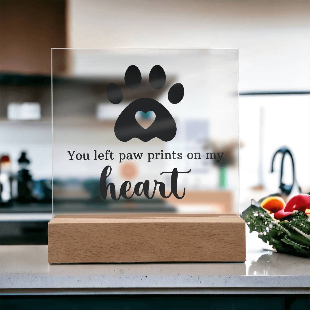 Keepsake Acrylic Bundle - You Left Pawprints In My Heart - Gift Junction 
