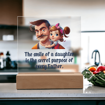 To my Daughter, Beautiful Customised Acrylic Plaque Gift printed, from DAD - Gift Junction 