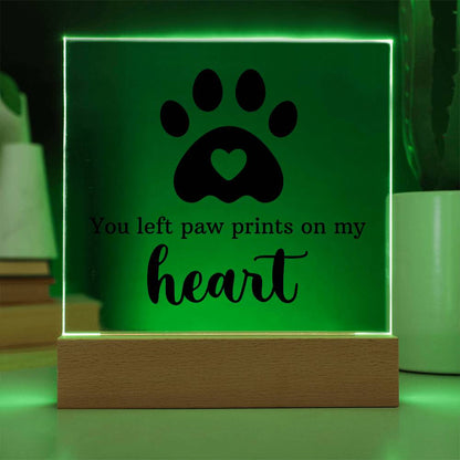 Keepsake Acrylic Bundle - You Left Pawprints In My Heart - Gift Junction 