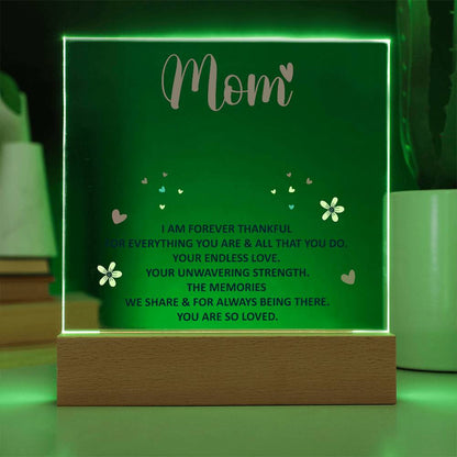 Keepsake Acrylic Bundle - mom - I am forever thankful -  Gift Junction