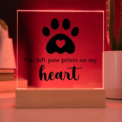 Keepsake Acrylic Bundle - You Left Pawprints In My Heart - Gift Junction 