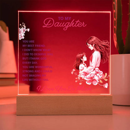 Keepsake Acrylic Bundle -To my daughter - YOU ARE MY BEST FRIEND -  Gift Junction