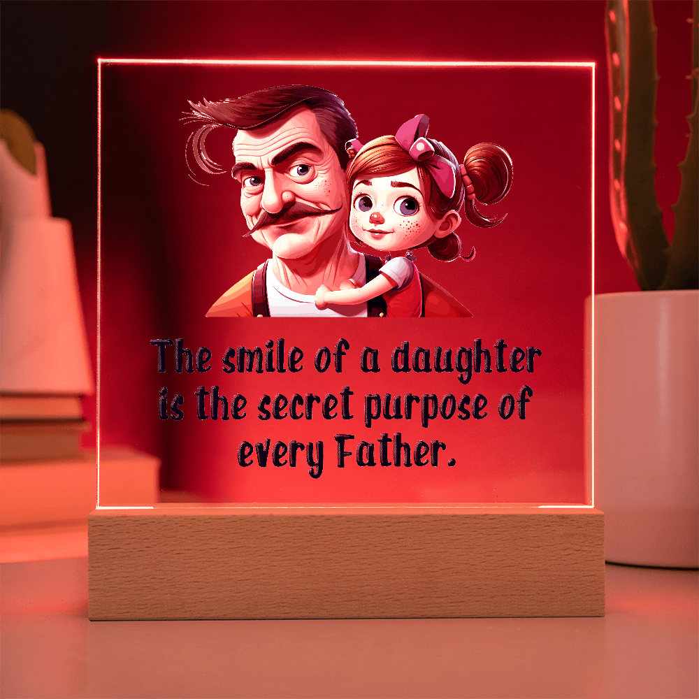 To my Daughter, Beautiful Customised Acrylic Plaque Gift printed, from DAD - Gift Junction 