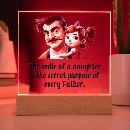To my Daughter, Beautiful Customised Acrylic Plaque Gift printed, from DAD - Gift Junction 
