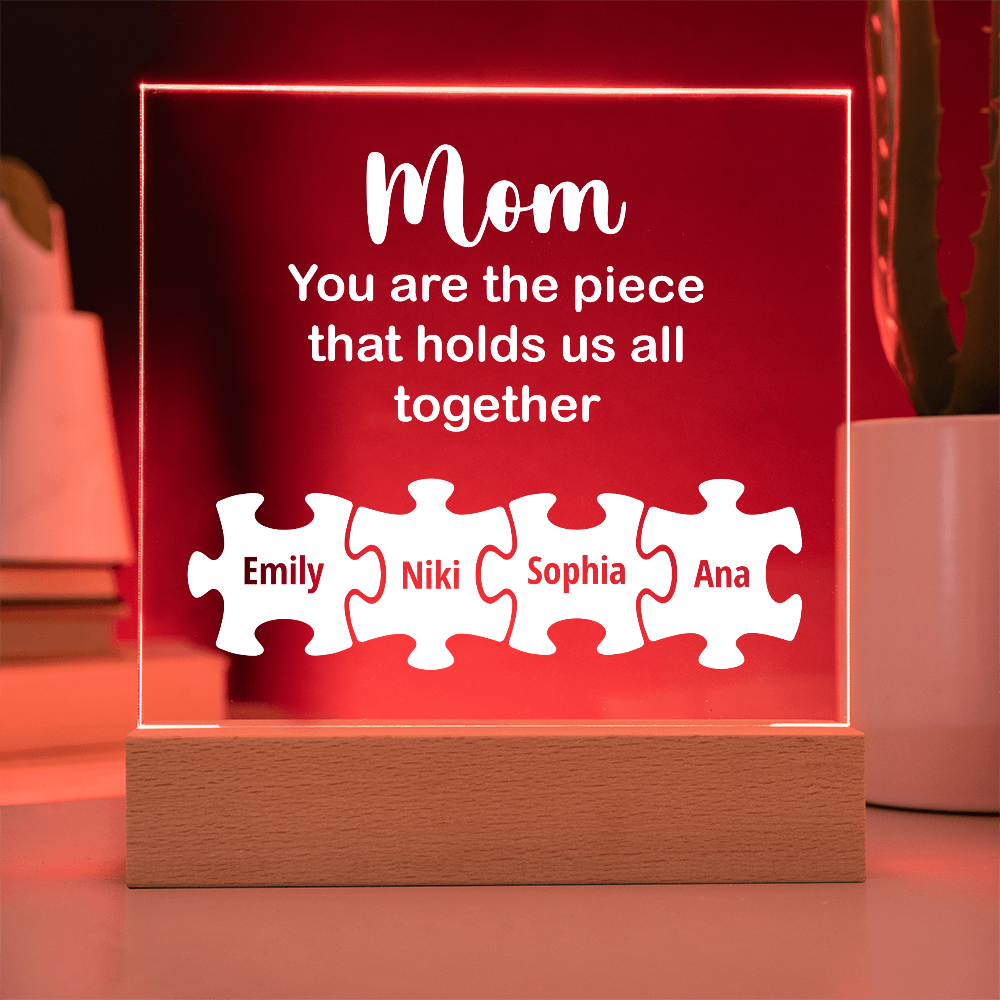 To my Mom, Customised Acrylic Plaque, Gift on Mother's Day, Valentine's Day