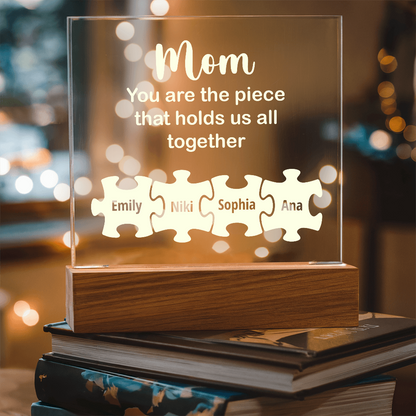 To my Mom, Customised Acrylic Plaque, Gift on Mother's Day, Valentine's Day