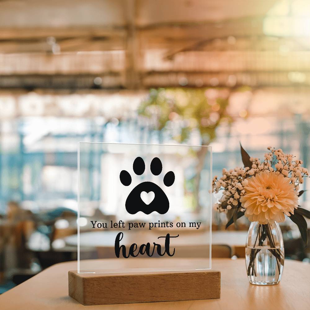 Keepsake Acrylic Bundle - You Left Pawprints In My Heart - Gift Junction 