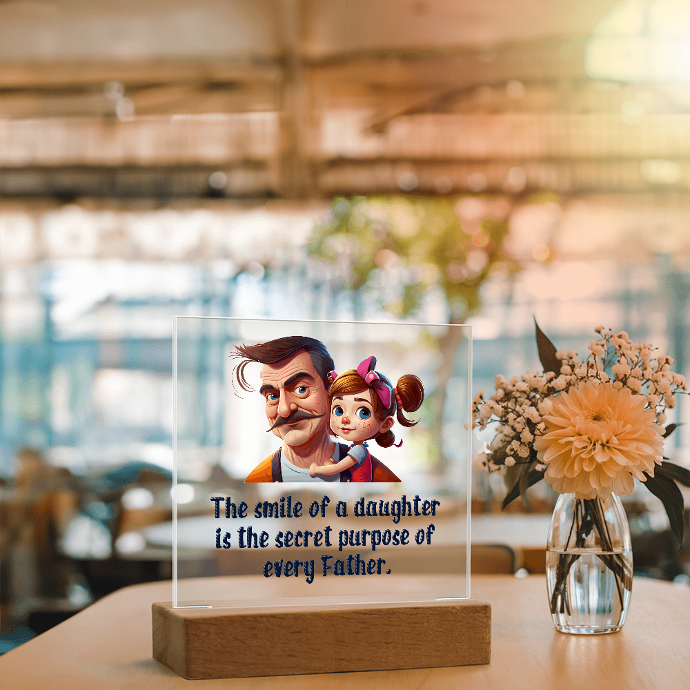 To my Daughter, Beautiful Customised Acrylic Plaque Gift printed, from DAD - Gift Junction 