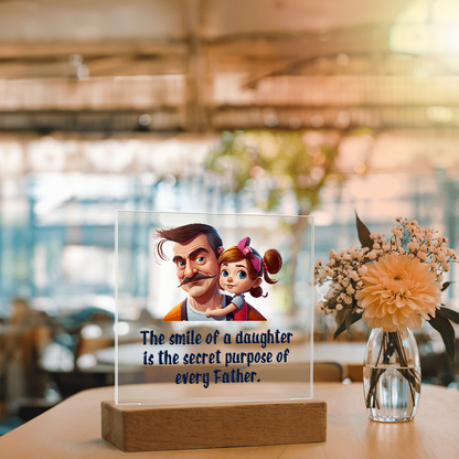 To my Daughter, Beautiful Customised Acrylic Plaque Gift printed, from DAD - Gift Junction 