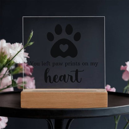 Keepsake Acrylic Bundle - You Left Pawprints In My Heart - Gift Junction 