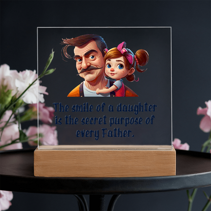 To my Daughter, Beautiful Customised Acrylic Plaque Gift printed, from DAD - Gift Junction 