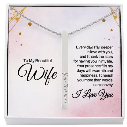 To my Wife, Romantic Keepsake for Valentine - Gift Junction 