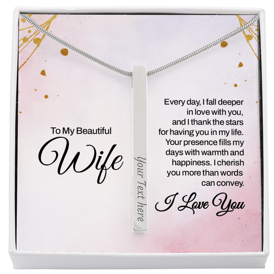 To my Wife, Romantic Keepsake for Valentine - Gift Junction 