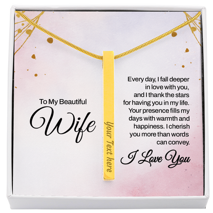 To my Wife, Romantic Keepsake for Valentine - Gift Junction 