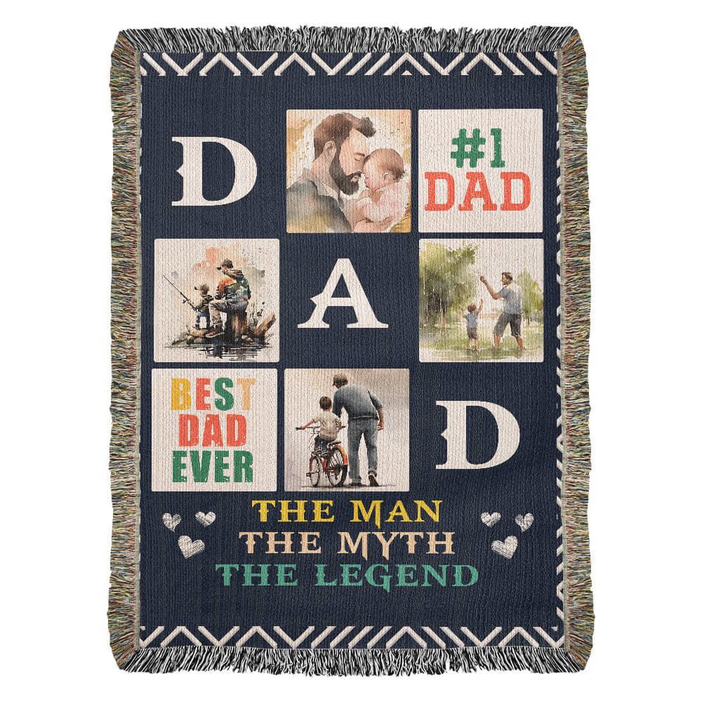 Best Dad Ever - Woven Blanket - Gift Junction 