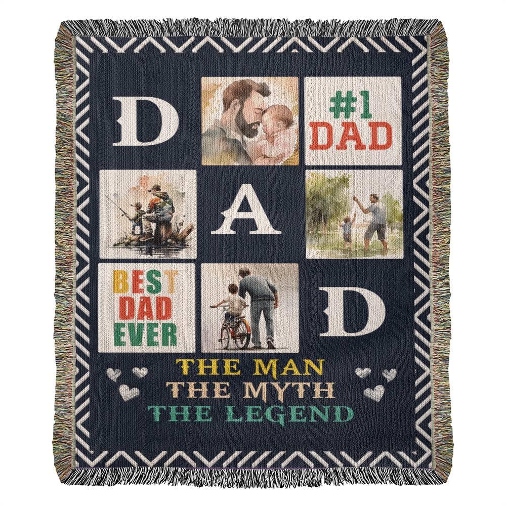 Best Dad Ever - Woven Blanket - Gift Junction 
