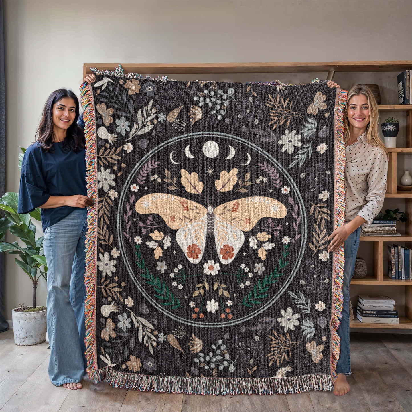 Bohemian Butterfly - Woven Blanket - Gift Junction 