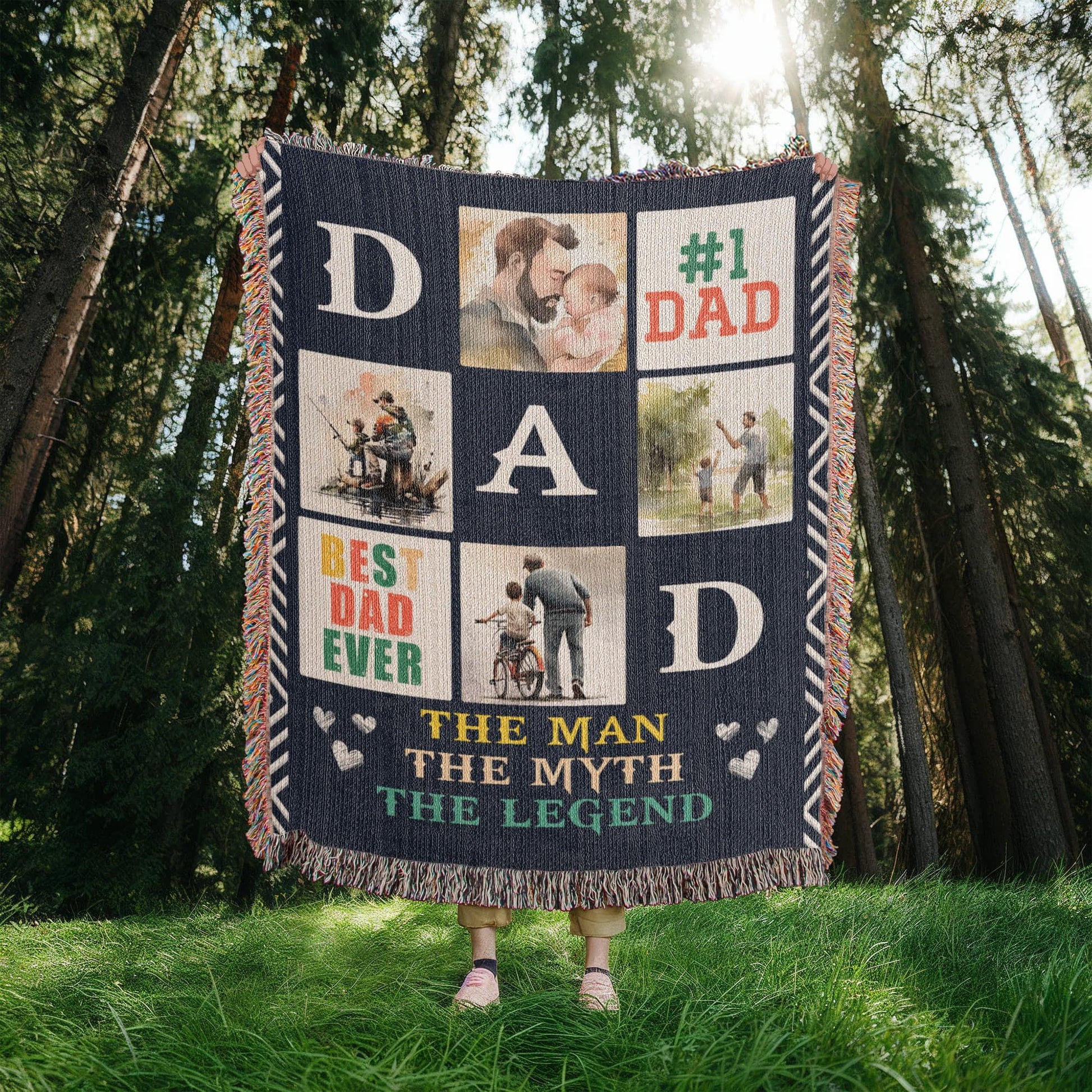 Best Dad Ever - Woven Blanket - Gift Junction 
