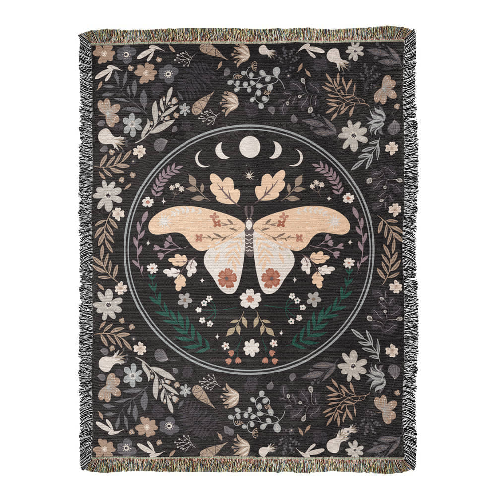 Bohemian Butterfly - Woven Blanket - Gift Junction 