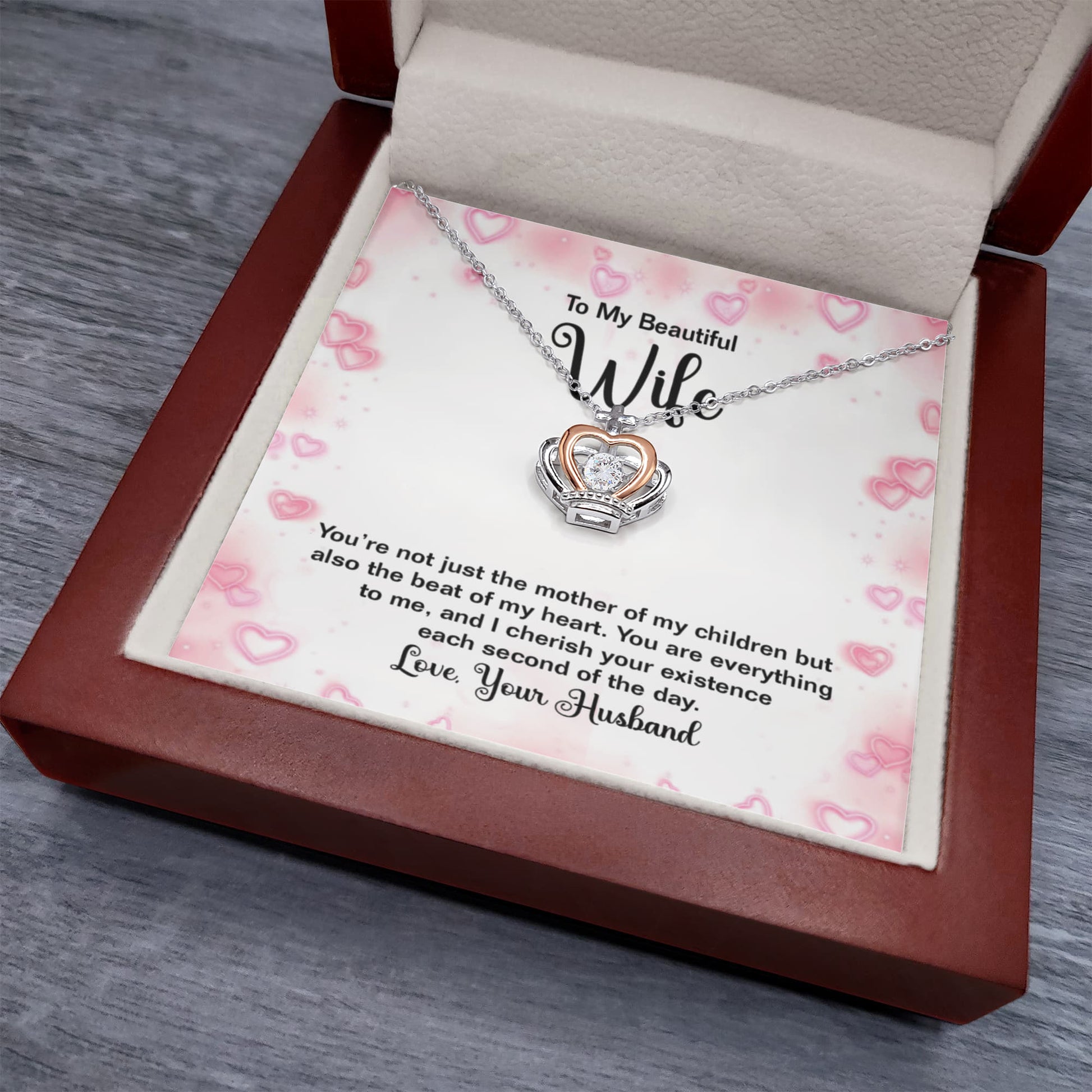 Crown Pendant Necklace, Royal Jewelry Gift for you Valentine - Gift Junction 