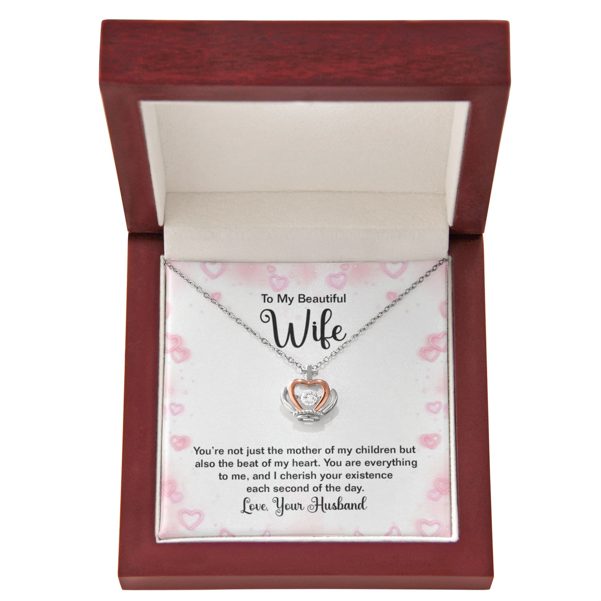 Crown Pendant Necklace, Royal Jewelry Gift for you Valentine - Gift Junction 